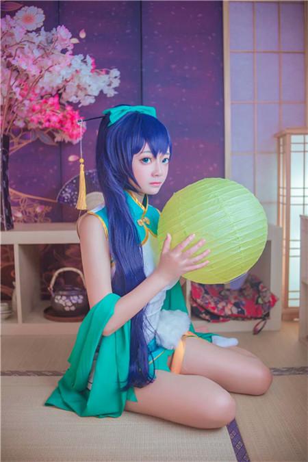 莹草小姐姐的旗袍超可爱,cosplay,二次元