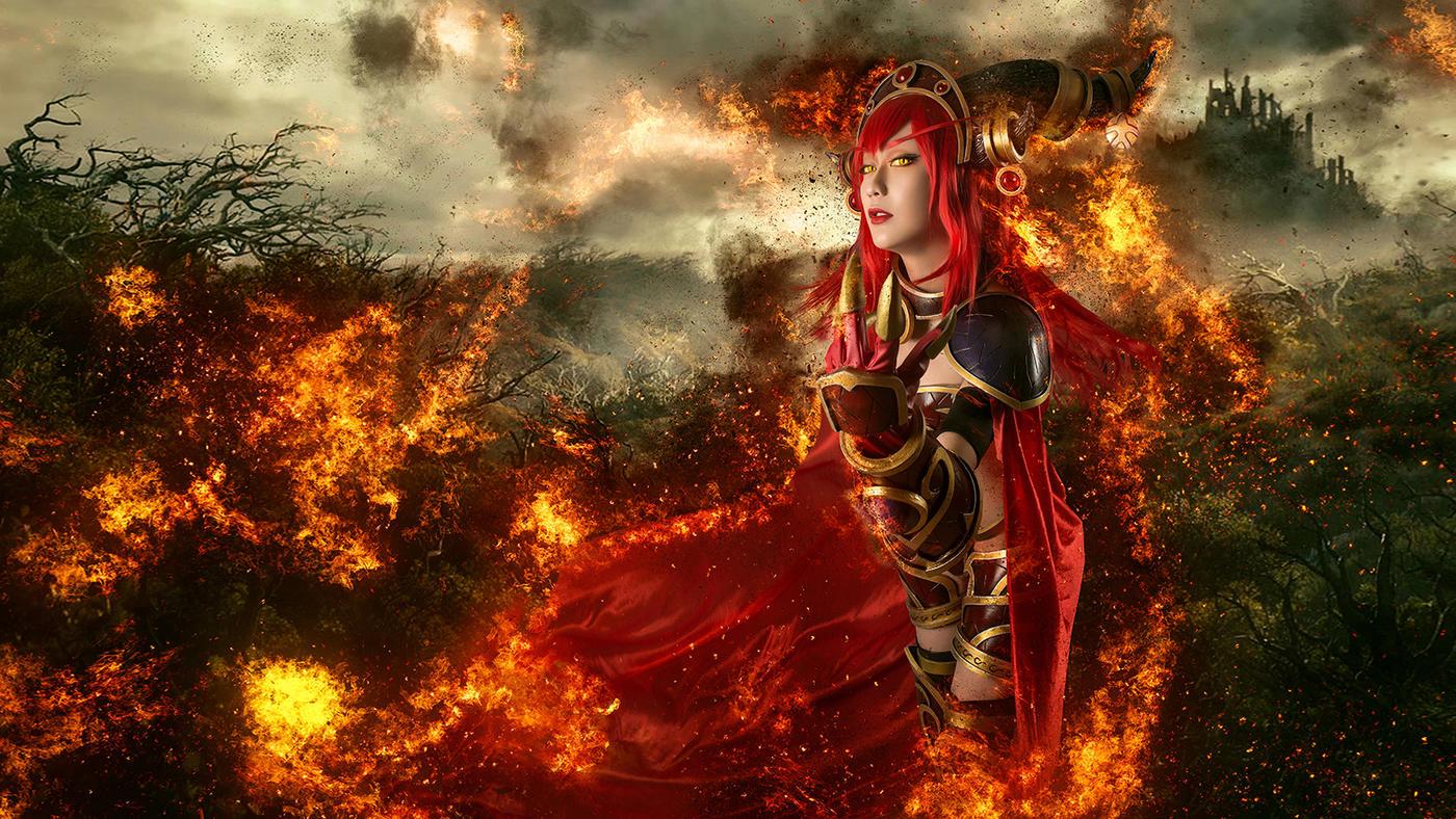 魔兽世界红龙女王COSPLAY,cosplay,二次元