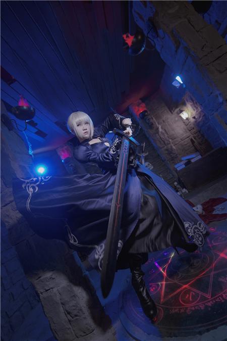 《FGO》黑saber礼服Ver,cosplay,二次元