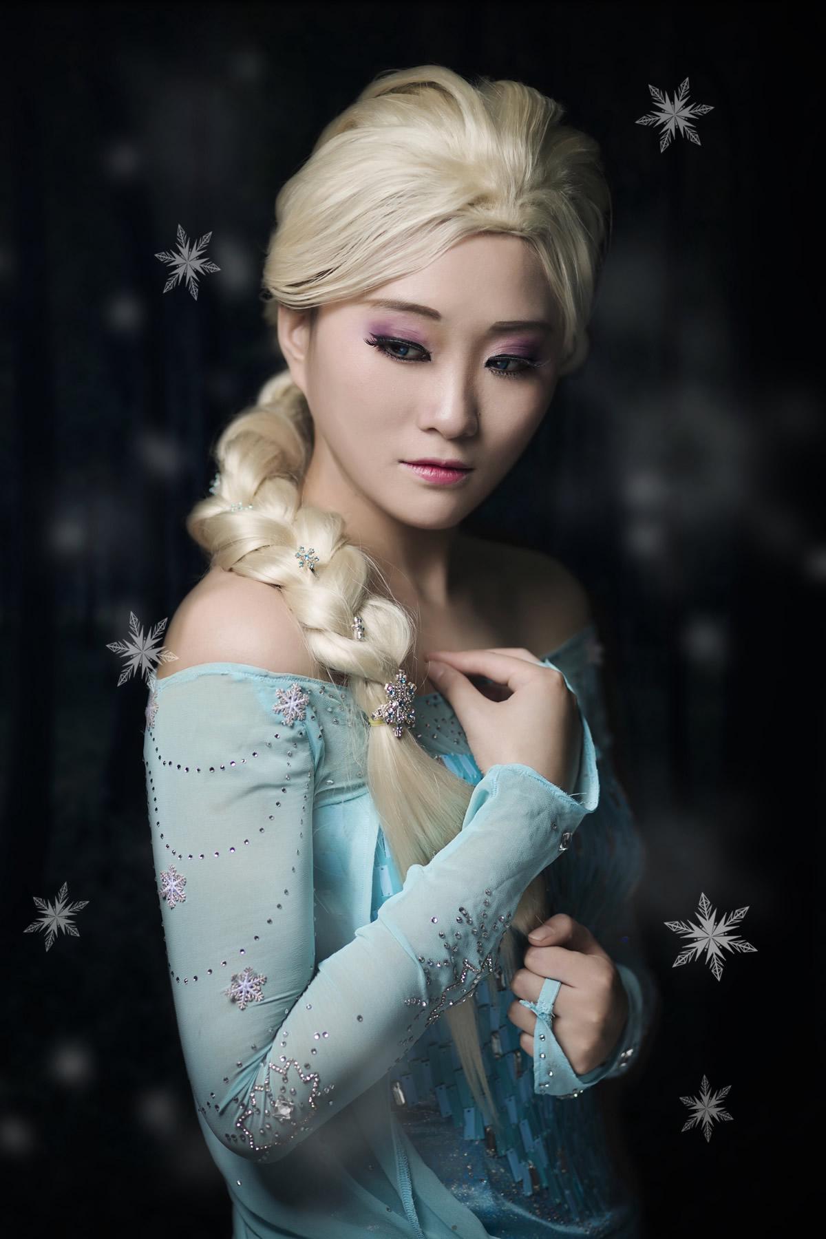 冰雪奇缘Elsa COSPLAY,cosplay,二次元