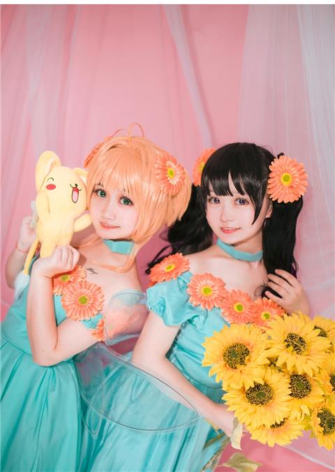 《魔卡少女樱》 木之本樱x大道世知世cosplay