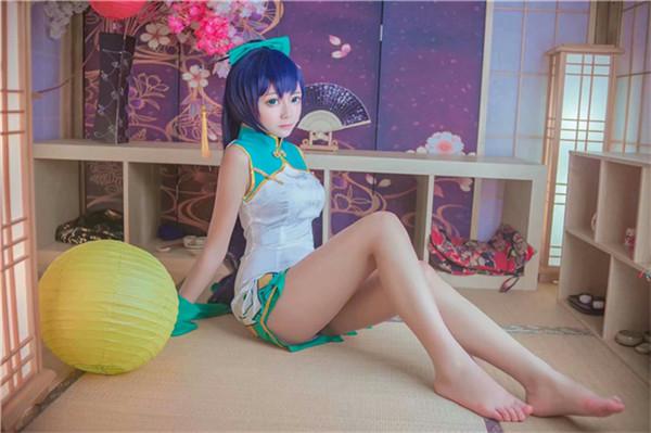 莹草小姐姐的旗袍超可爱,cosplay,二次元