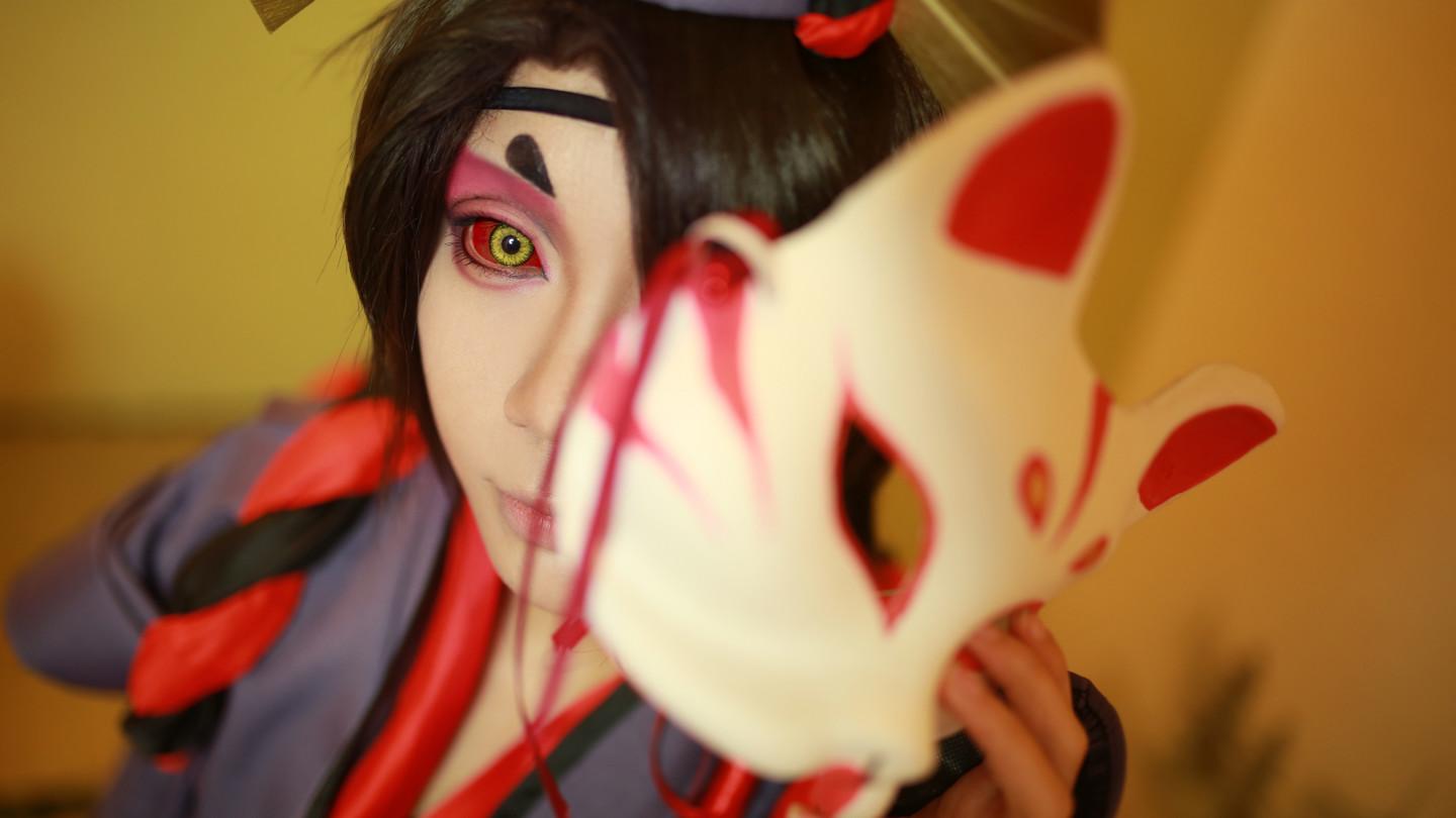 阴阳师鬼使黑cosplay,cosplay,二次元