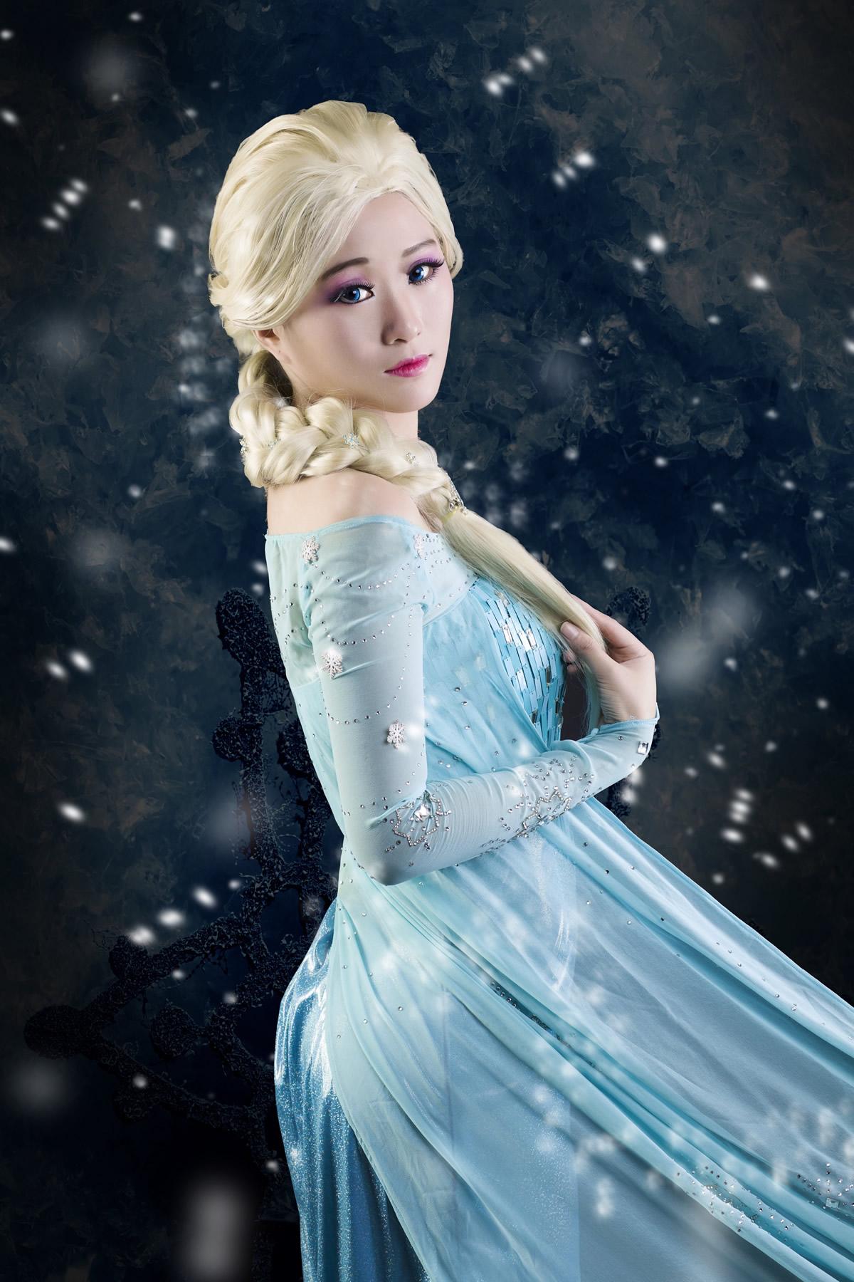 冰雪奇缘Elsa COSPLAY,cosplay,二次元