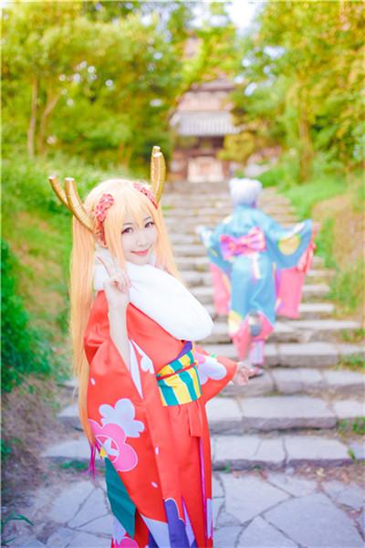 《小林家的龙女仆》和服之旅cosplay,cosplay,二次元