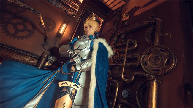 《fate》saber蓝战,cosplay,二次元