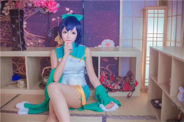 莹草小姐姐的旗袍超可爱,cosplay,二次元