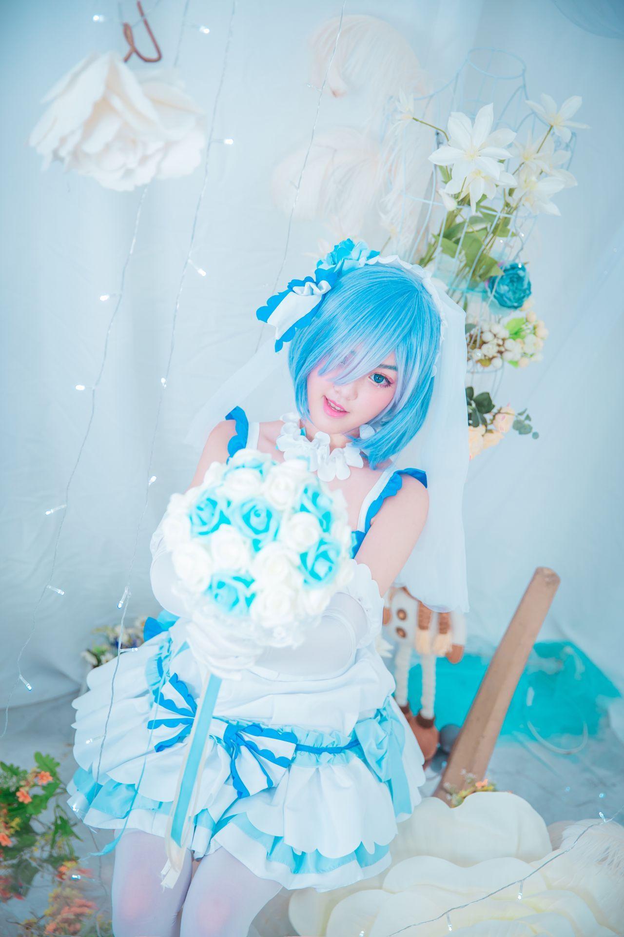 蕾姆花嫁cosplay,cosplay图片,二次元图片