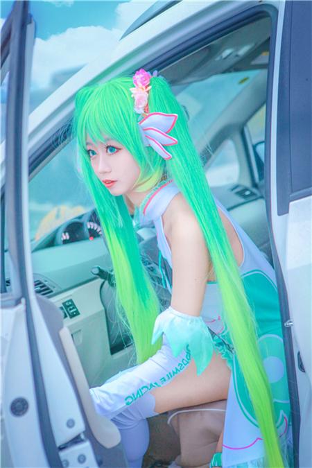 《Vsinger》赛车初音cosplay,cosplay图片,二次元图片