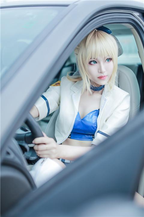 《Fate》saber 赛车娘cosplay,cosplay图片,二次元图片