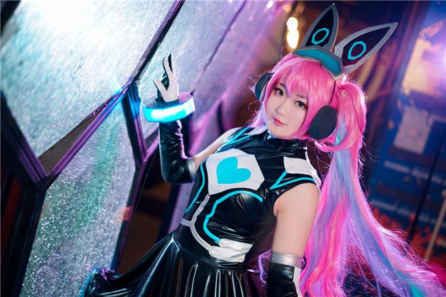 《王者荣耀》安琪拉少女骇客cosplay,cosplay图片,二次元图片