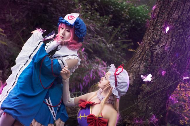 《东方project》八云紫x幽幽子cosplay,cosplay图片,二次元图片