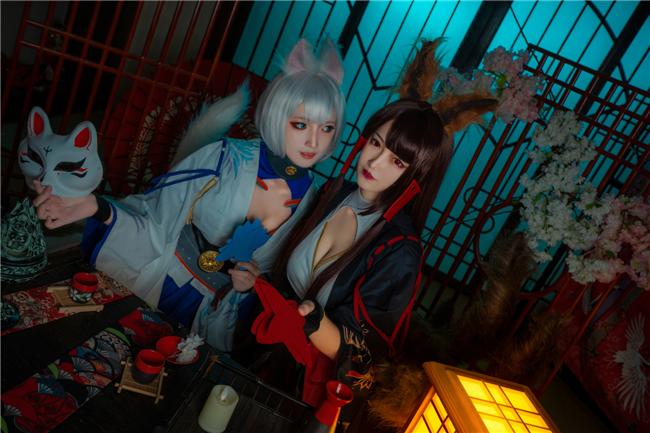 《碧蓝航线》 赤城x加贺cosplay,cosplay图片,二次元图片