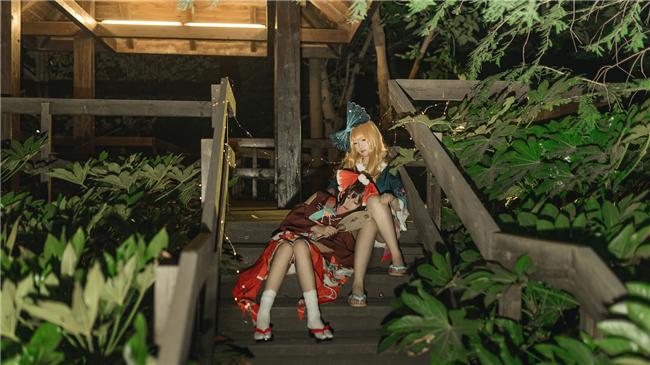《东方project》灵梦x魔理沙cosplay