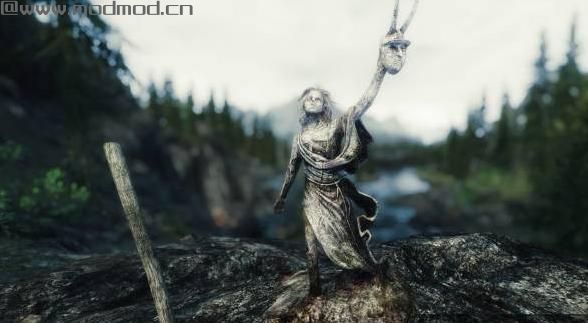 上古卷轴5：天际MOD  Campfire Shrines营火祭坛，可以随时随地获得魔神庇佑