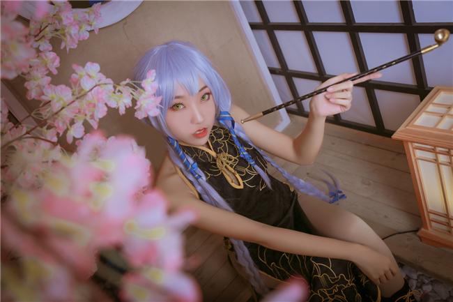 《Vsinger》星辰幽牡丹cosplay,cosplay图片,二次元图片