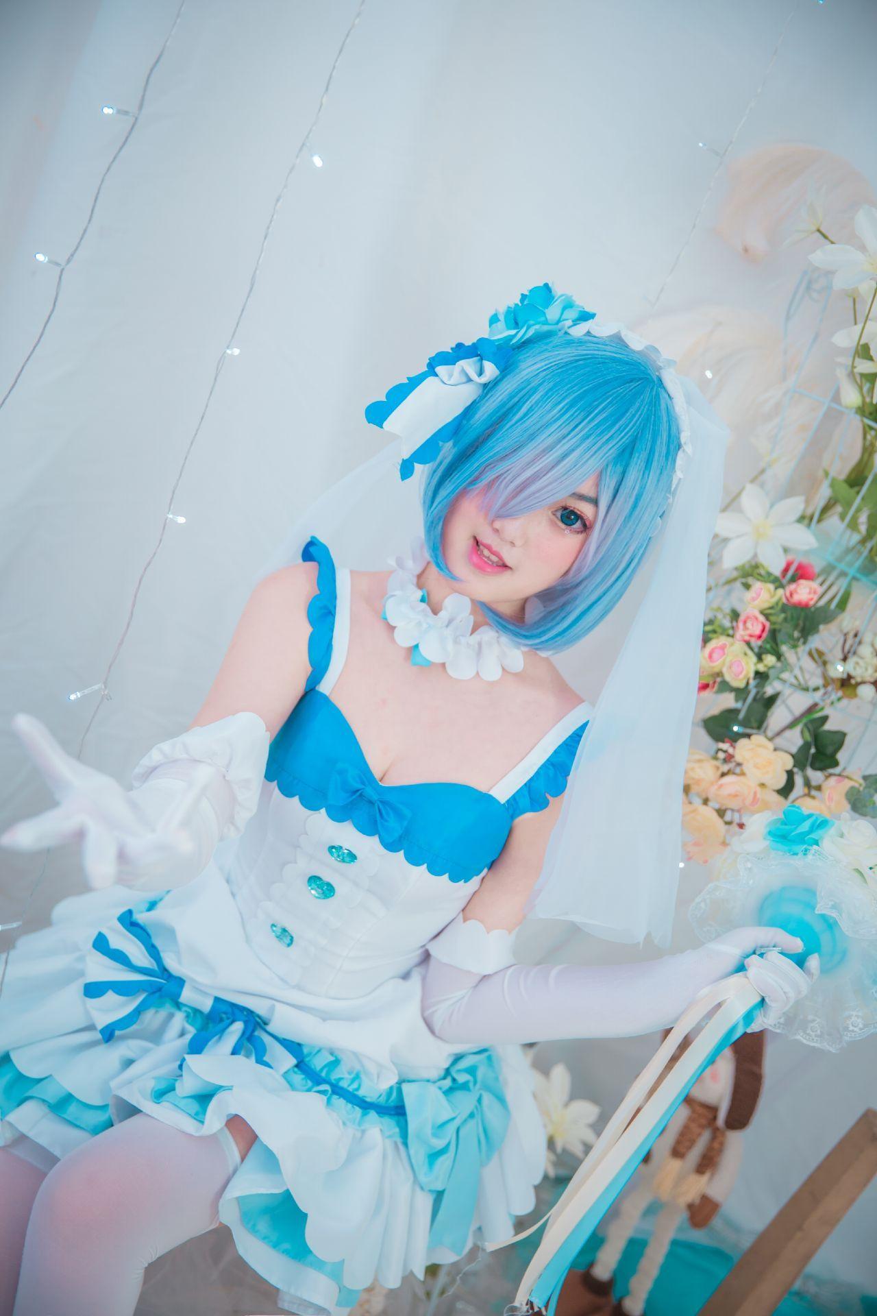 蕾姆花嫁cosplay,cosplay图片,二次元图片