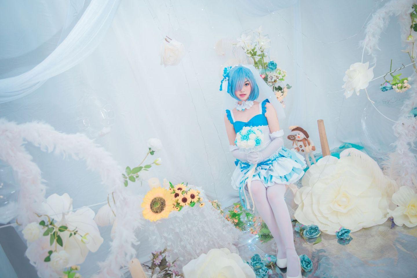 蕾姆花嫁cosplay,cosplay图片,二次元图片