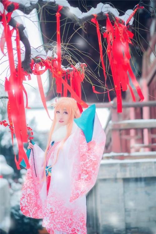 《刀剑神域》亚丝娜和服cosplay,cosplay图片,二次元图片