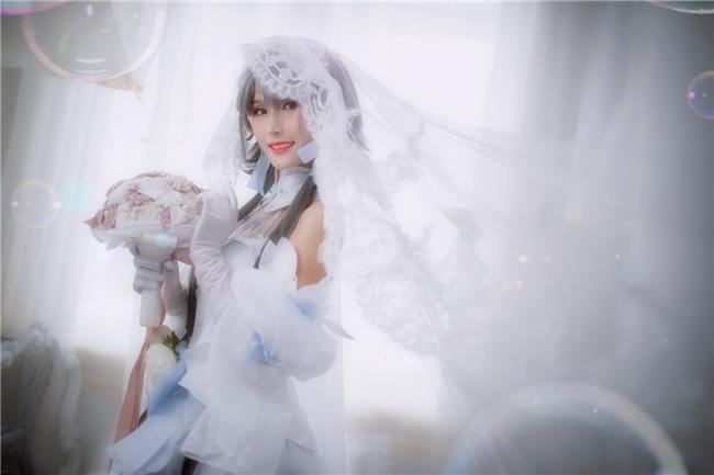 《Vsinger》洛天依花嫁cosplay 纯白的花嫁之梦,cosplay图片,二次元图片