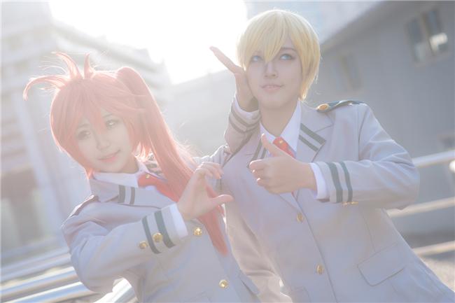 《我的英雄学院》 物间&amp;拳藤cosplay