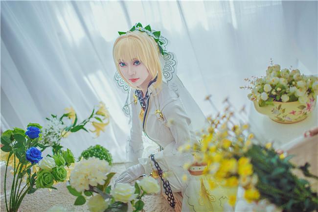 《FGO》尼禄花嫁满破cosplay