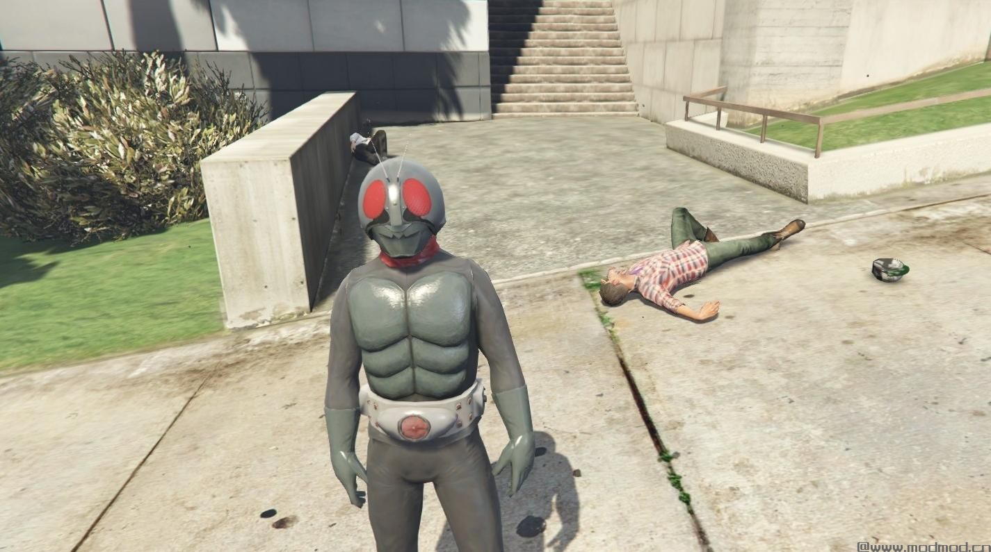 侠盗猎车手5MOD Kamen Rider ichigo (Sakurajima) & Nigo (Original)