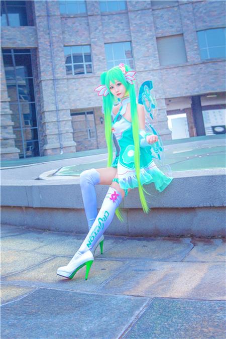 《Vsinger》赛车初音cosplay,cosplay图片,二次元图片