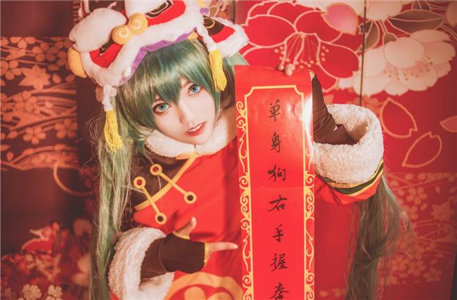 《Vsinger》新年初音 cosplay,cosplay图片,二次元图片