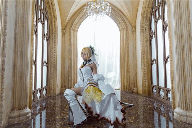 《FGO》尼禄花嫁cosplay,cosplay图片,二次元图片