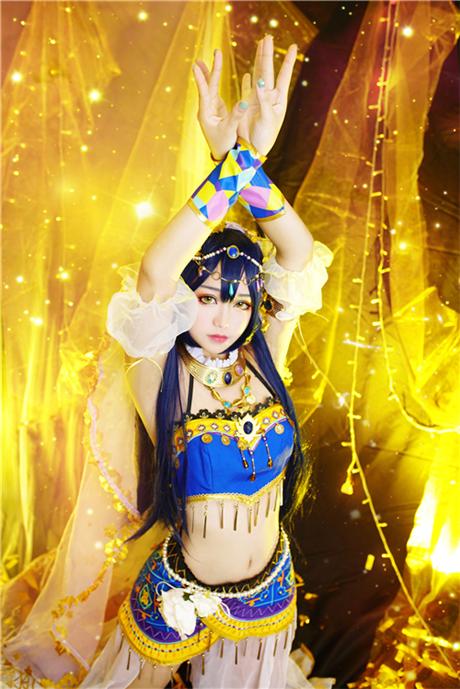 《LoveLive!》园田海未舞娘cosplay,cosplay图片,二次元图片