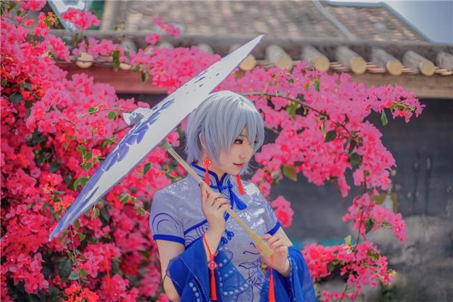 《Vsinger》言和青花瓷同人旗袍cosplay,cosplay图片,二次元图片