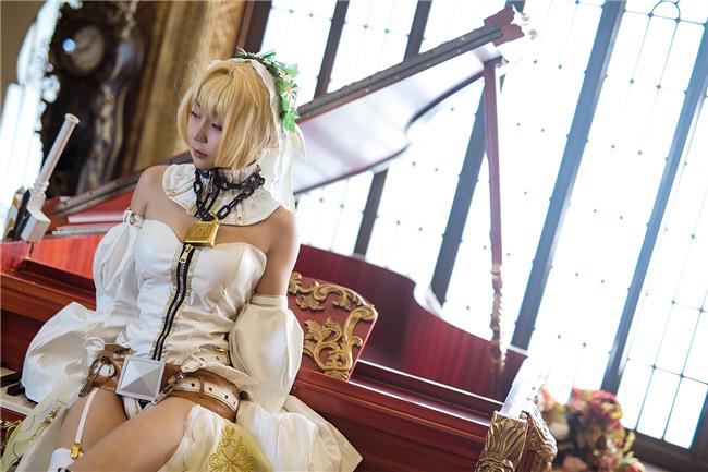 《FGO》尼禄花嫁cosplay,cosplay图片,二次元图片