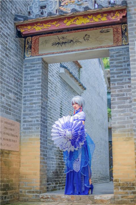 《Vsinger》言和青花瓷同人旗袍cosplay,cosplay图片,二次元图片