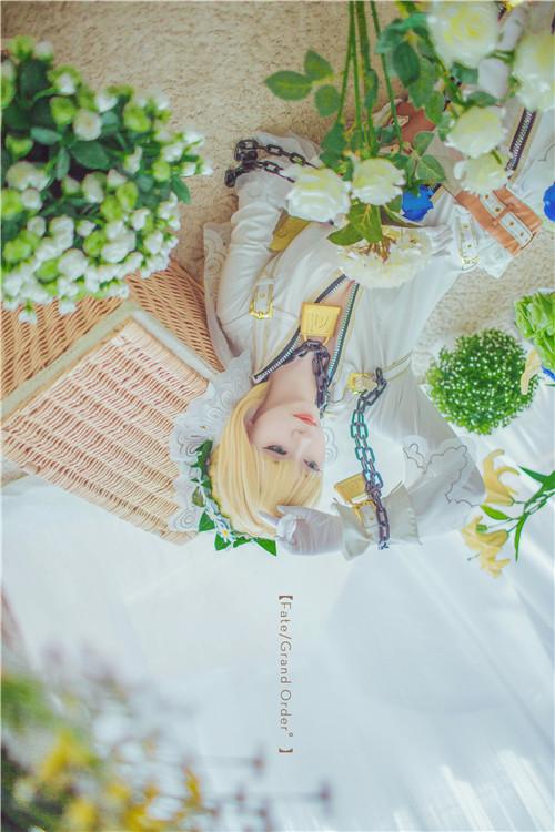 《FGO》尼禄花嫁满破cosplay,cosplay图片,二次元图片