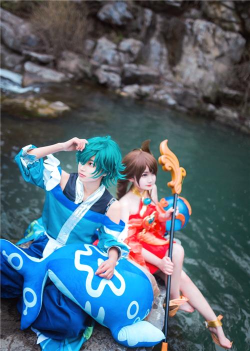 《王者荣耀》大乔x庄周cosplay,cosplay图片,二次元图片
