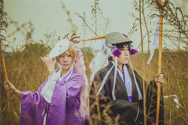 《夏目友人帐》丰月神x不月神cosplay
