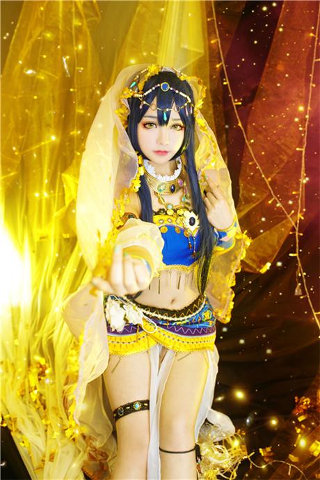 《LoveLive!》园田海未舞娘cosplay,cosplay图片,二次元图片