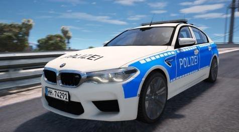 侠盗猎车手5MOD 2018 BMW M5 F90 Polizei Hamburg