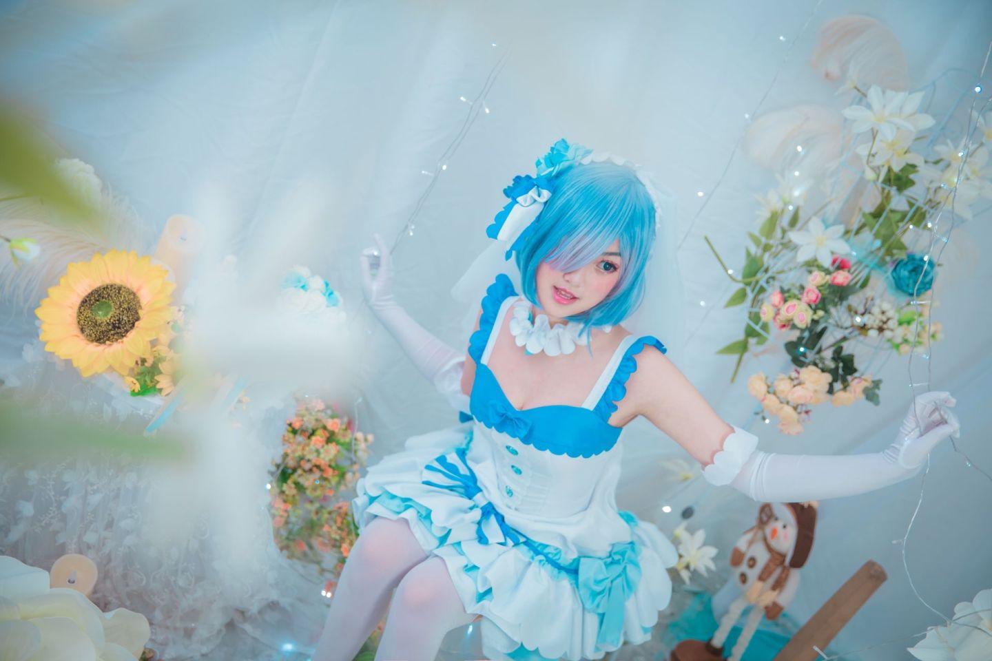 蕾姆花嫁cosplay,cosplay图片,二次元图片