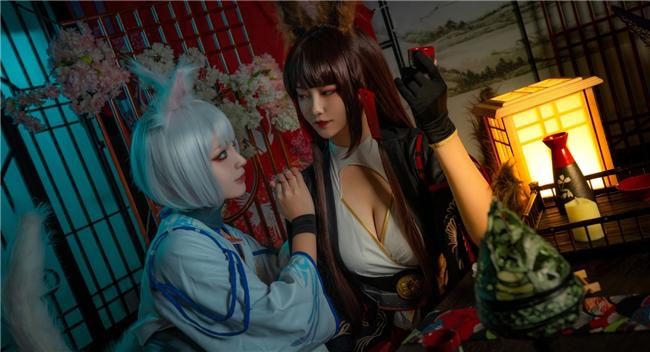 《碧蓝航线》 赤城x加贺cosplay,cosplay图片,二次元图片