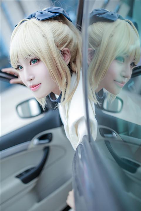 《Fate》saber 赛车娘cosplay,cosplay图片,二次元图片