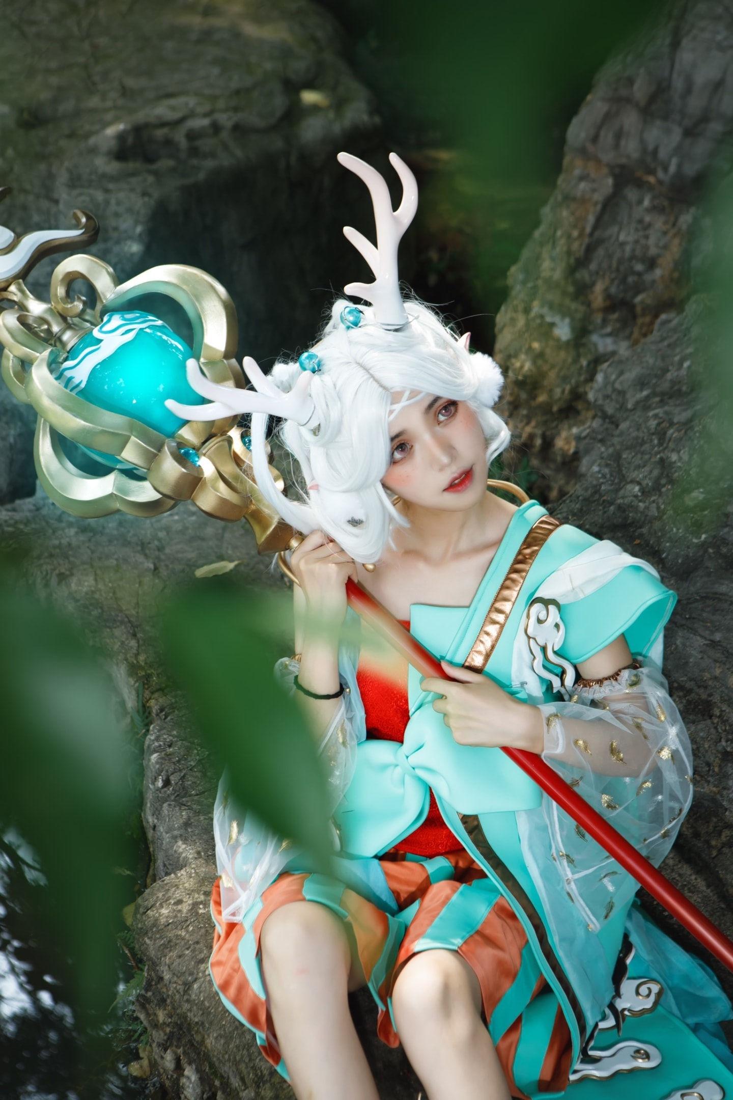 《王者荣耀》瑶遇见神鹿cosplay,cosplay图片,二次元图片