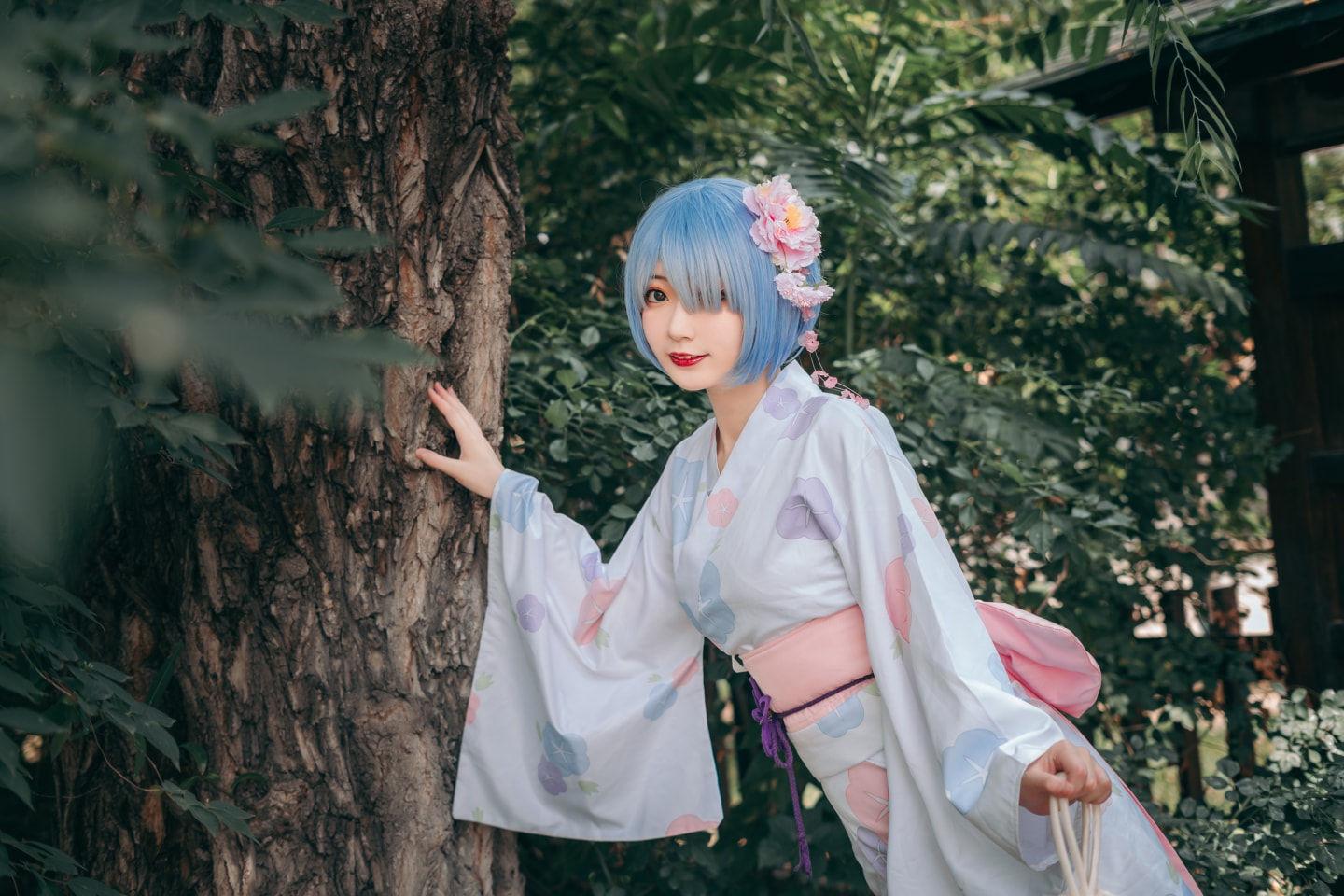 蕾姆cosplay这一抹微笑由我来守护,cosplay图片,二次元图片