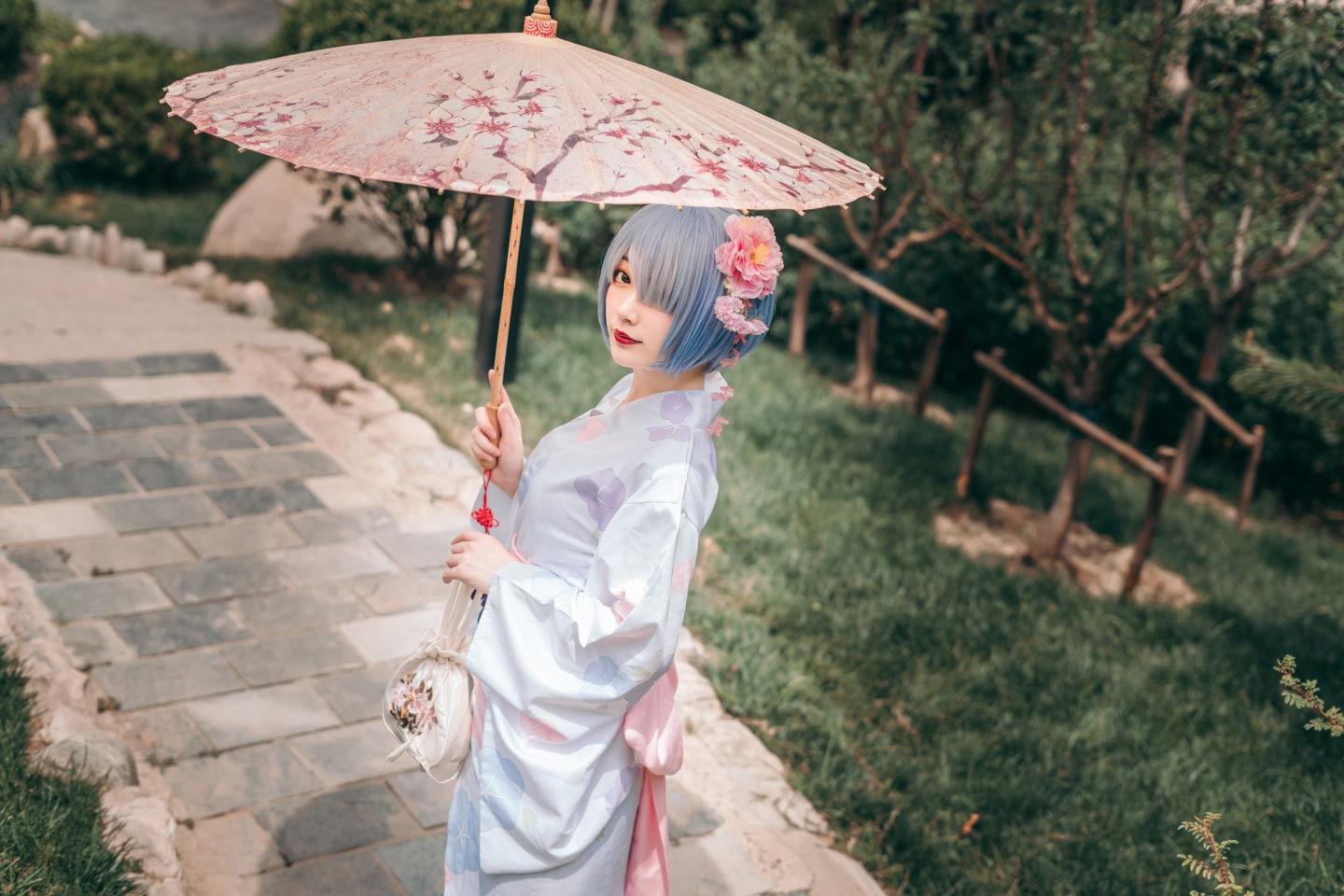 蕾姆cosplay这一抹微笑由我来守护,cosplay图片,二次元图片