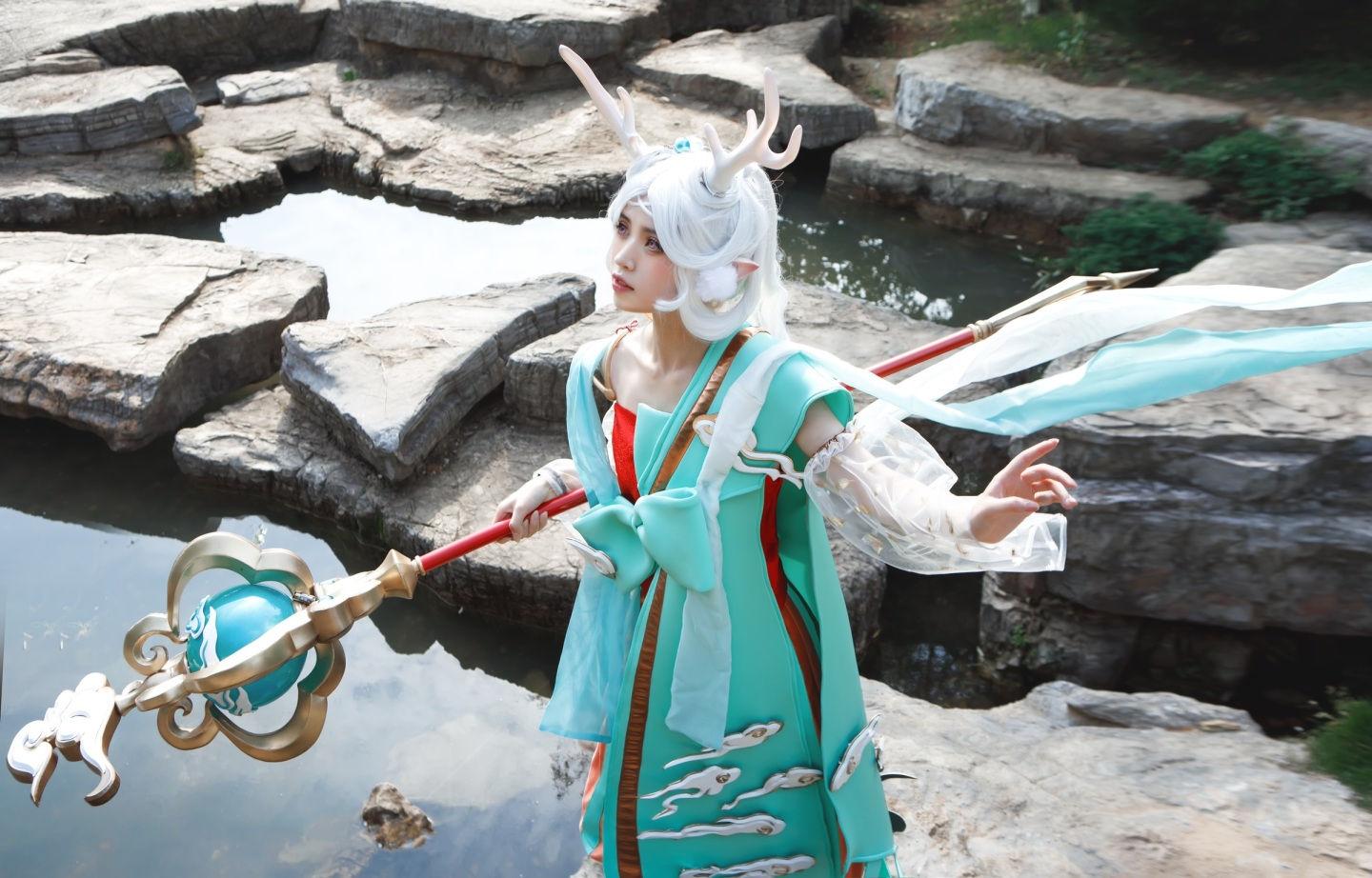 《王者荣耀》瑶遇见神鹿cosplay,cosplay图片,二次元图片