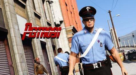 侠盗猎车手5MOD Divisa Carabinieri (NPC) - Con Bandoliera 3D