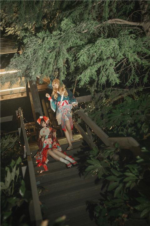 《东方project》灵梦x魔理沙cosplay