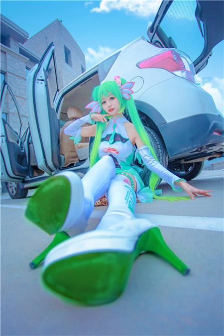 《Vsinger》赛车初音cosplay,cosplay图片,二次元图片