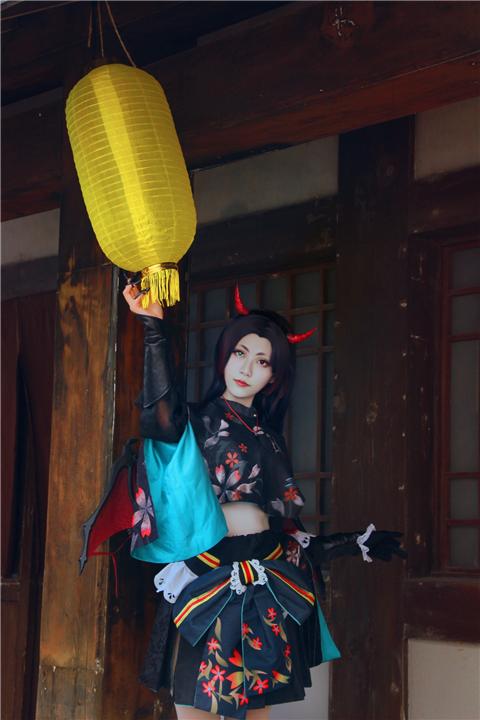 阴阳师吸血姬紫裘碧染皮肤cosplay,cosplay图片,二次元图片